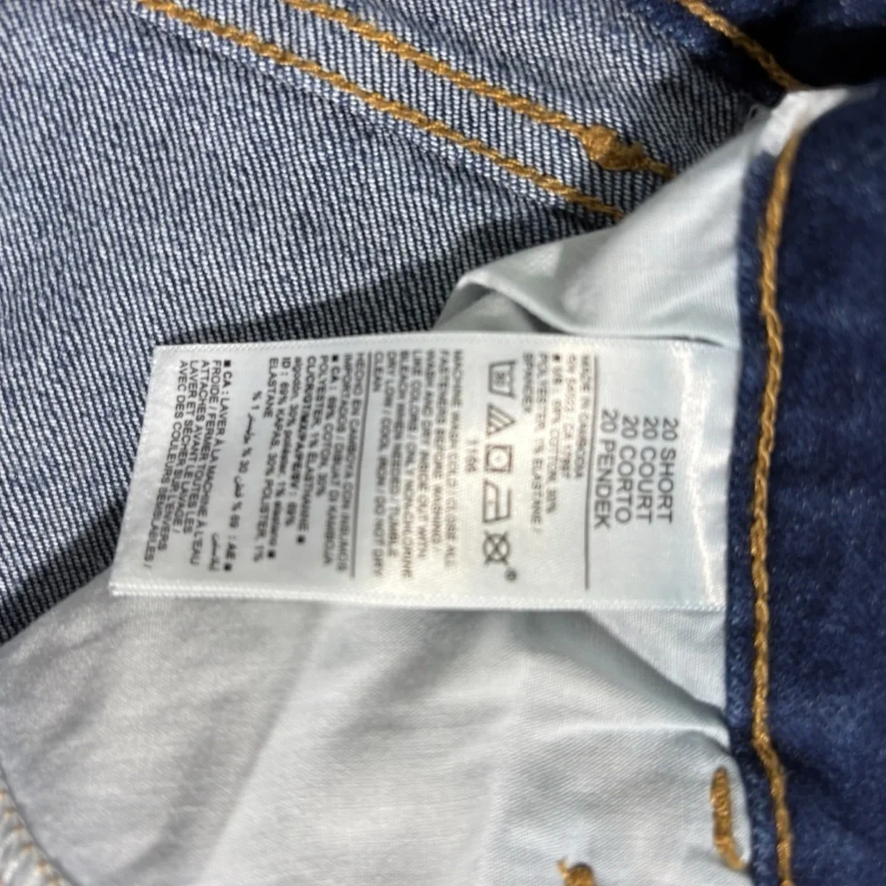 Old Navy‎ High-Rise Super Skinny Jeans 20 Short Dark Wash Blue Denim  #795